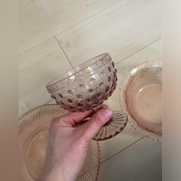 Vintage depression glass lot - Picture 2 of 3